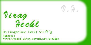 virag heckl business card